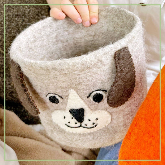 Montessori Treasure Baskets, Cat Dog Fox Nursery Storage Set