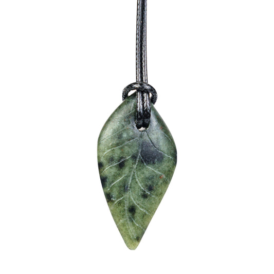 Leaf Soapstone Pendant Jewelry Kit Carving Kit