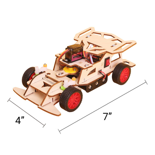 Steering Remote Controlled Car DIY Kit, Educational STEM Toy