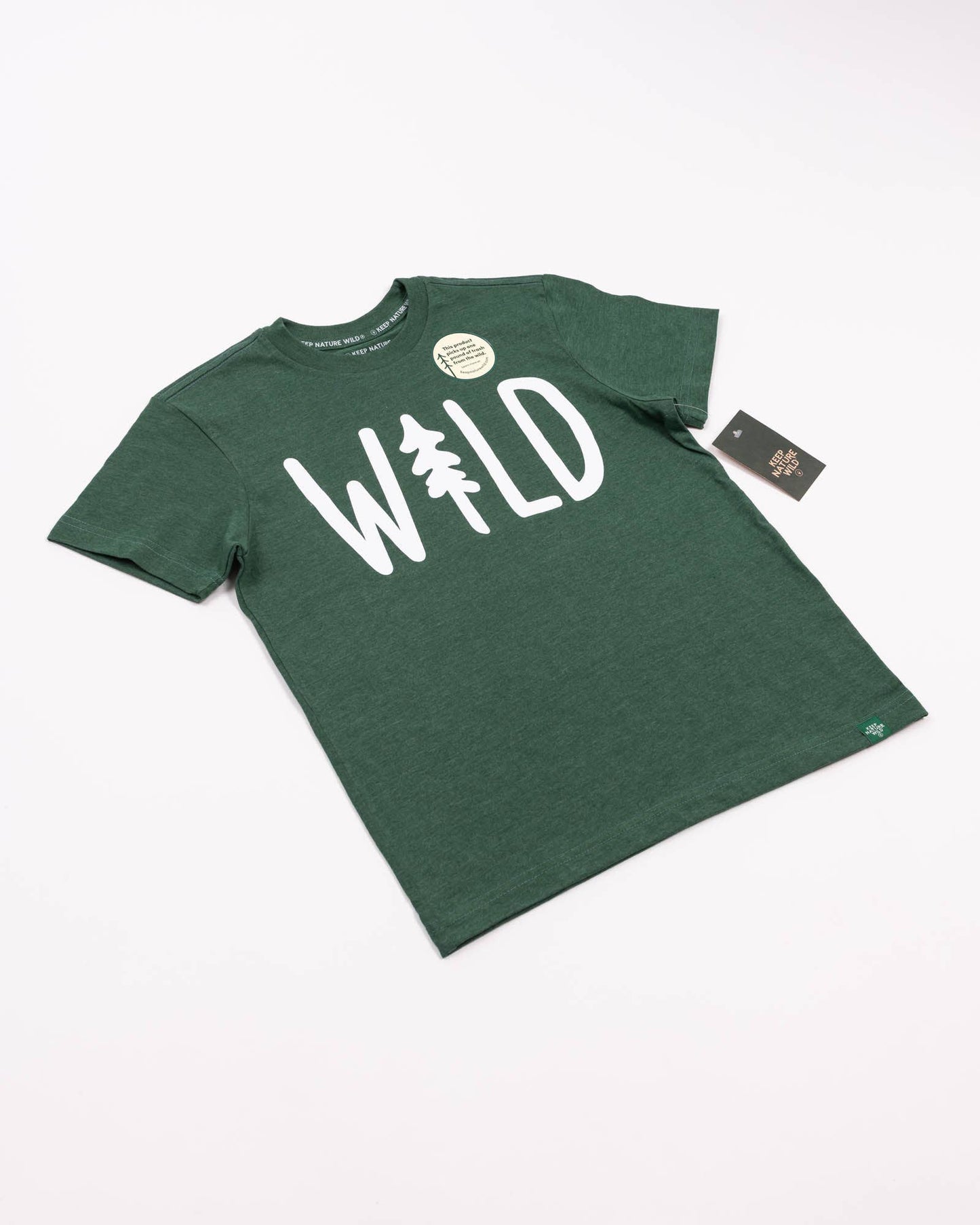 Wild Pine Youth Tee | Heather Forest