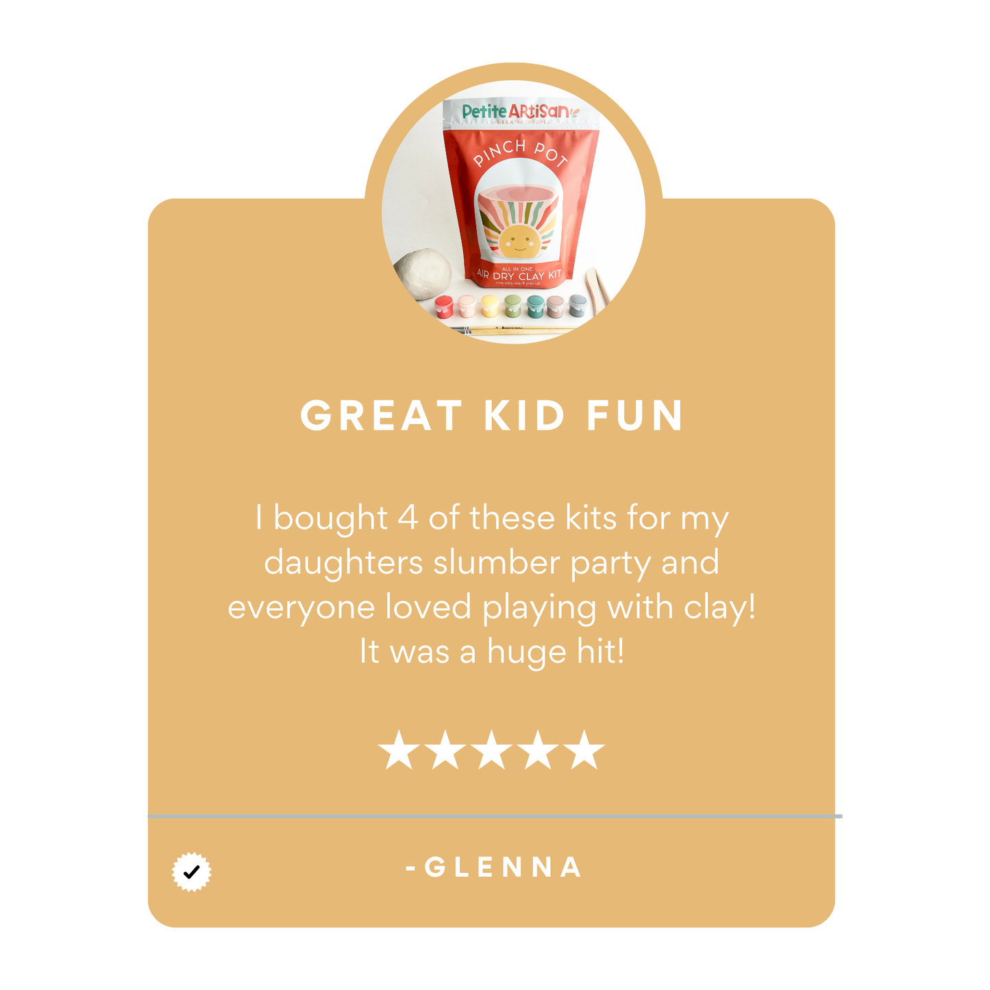 Kids DIY Clay Kit — Make and Paint Your Own Pinch Pot