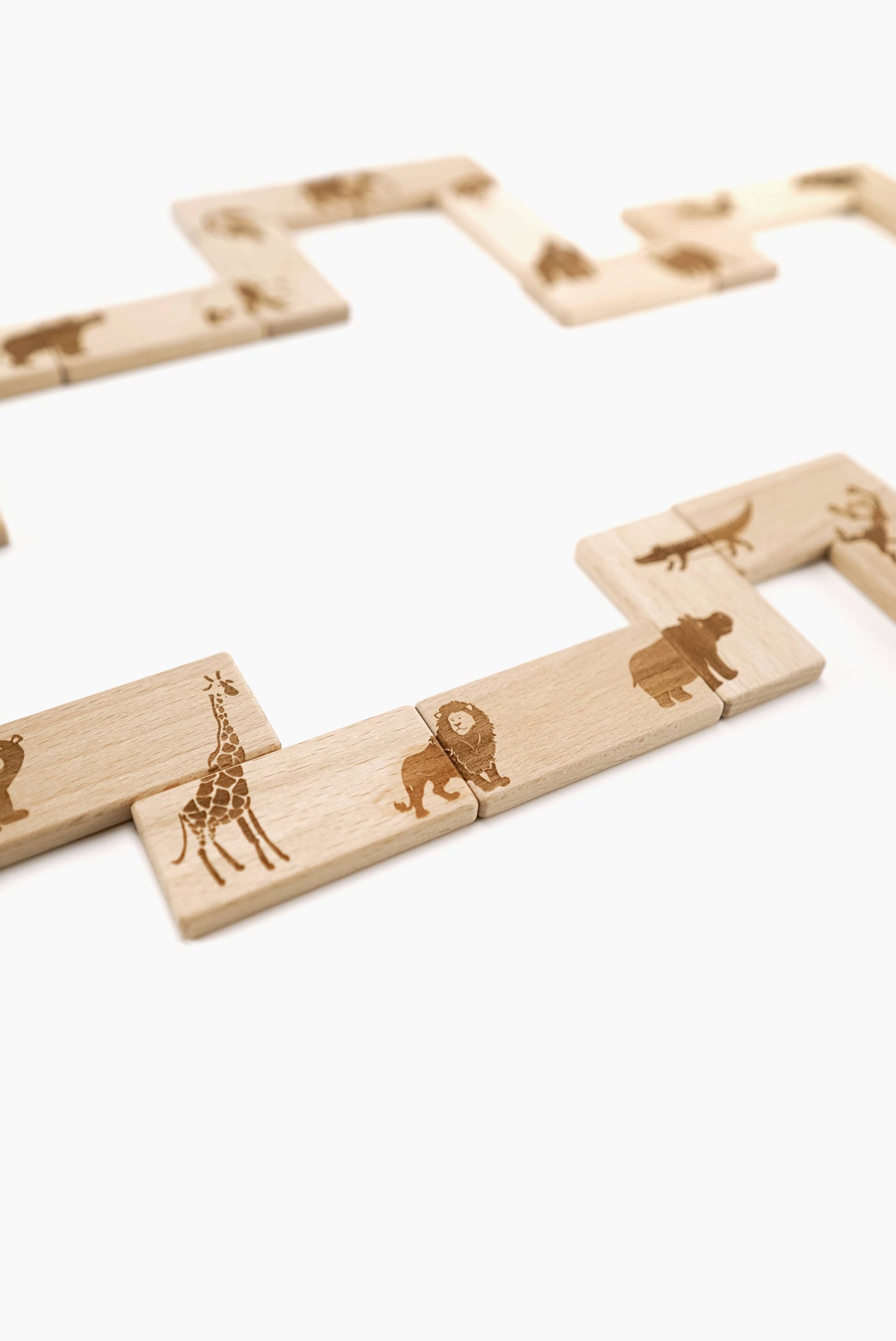 Wooden Animal Domino for Kids