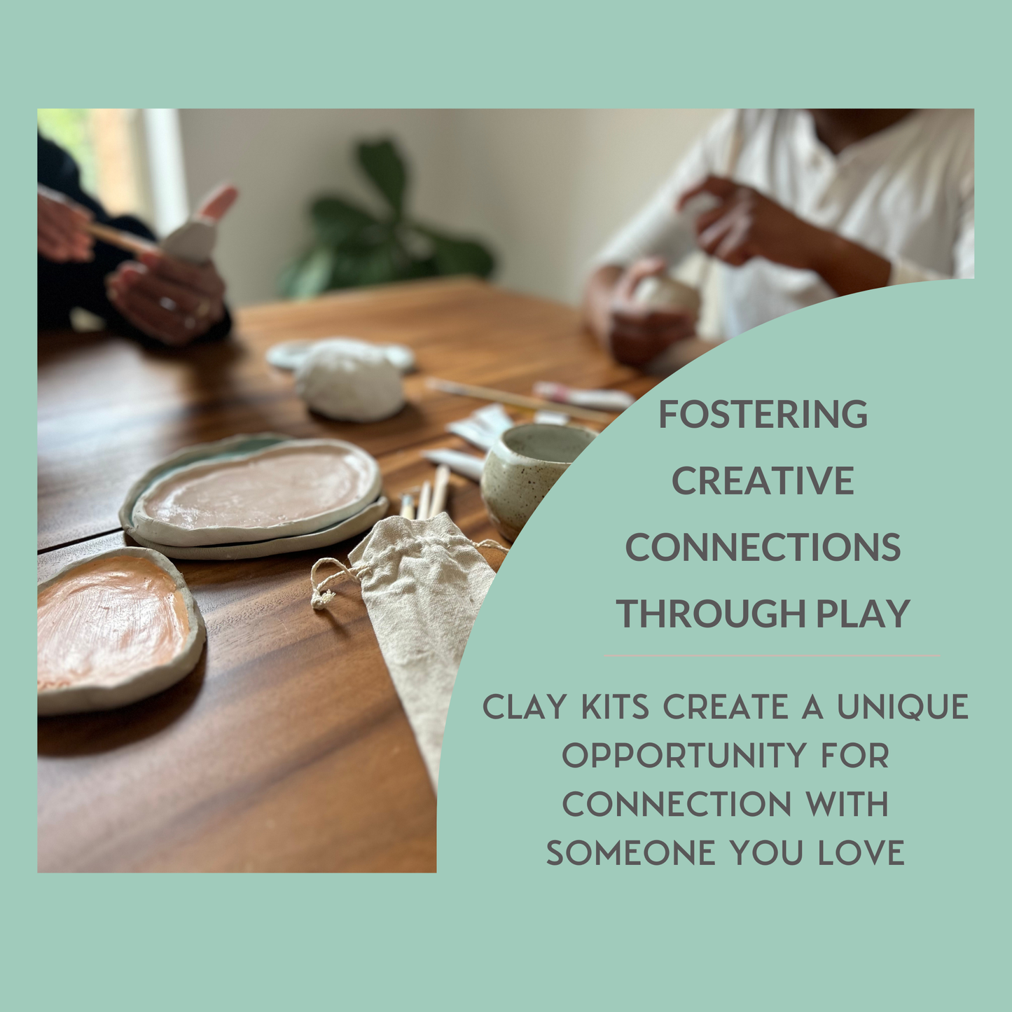 Kids Deluxe Clay Date Activity Kit- Clay Kit for Two