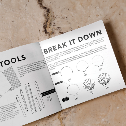 Under the Sea: How to Draw Easter Basket Stuffer for Kids