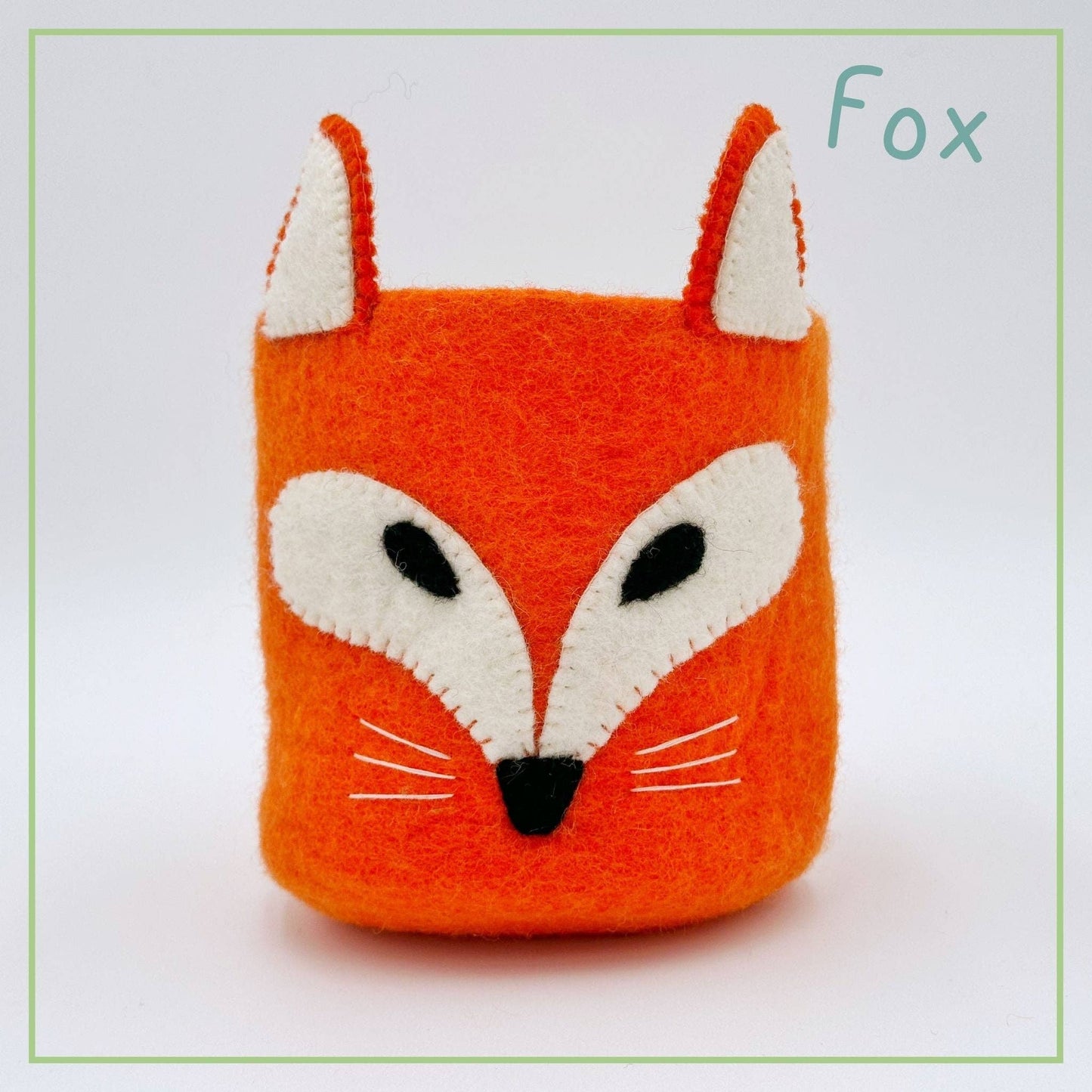 Montessori Treasure Baskets, Cat Dog Fox Nursery Storage Set