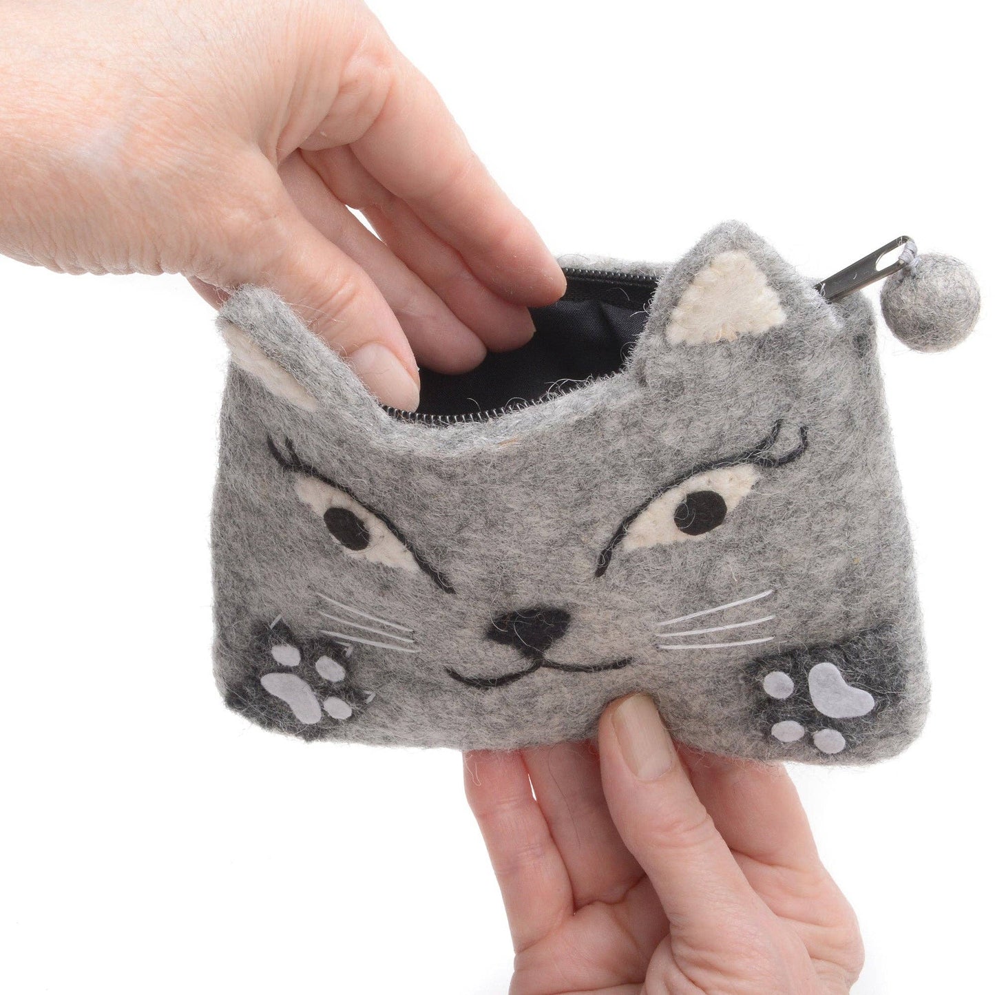 Felt Animal Zipper Pouches