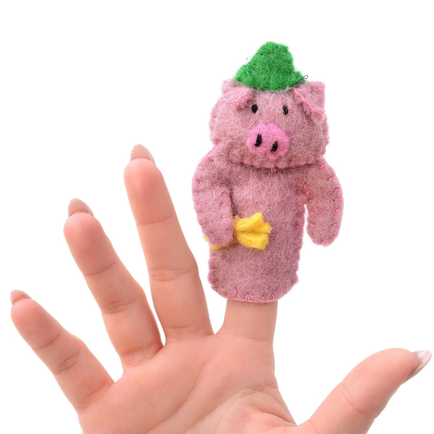 Three Little Pigs Finger Puppets - Storytelling Sensory Play