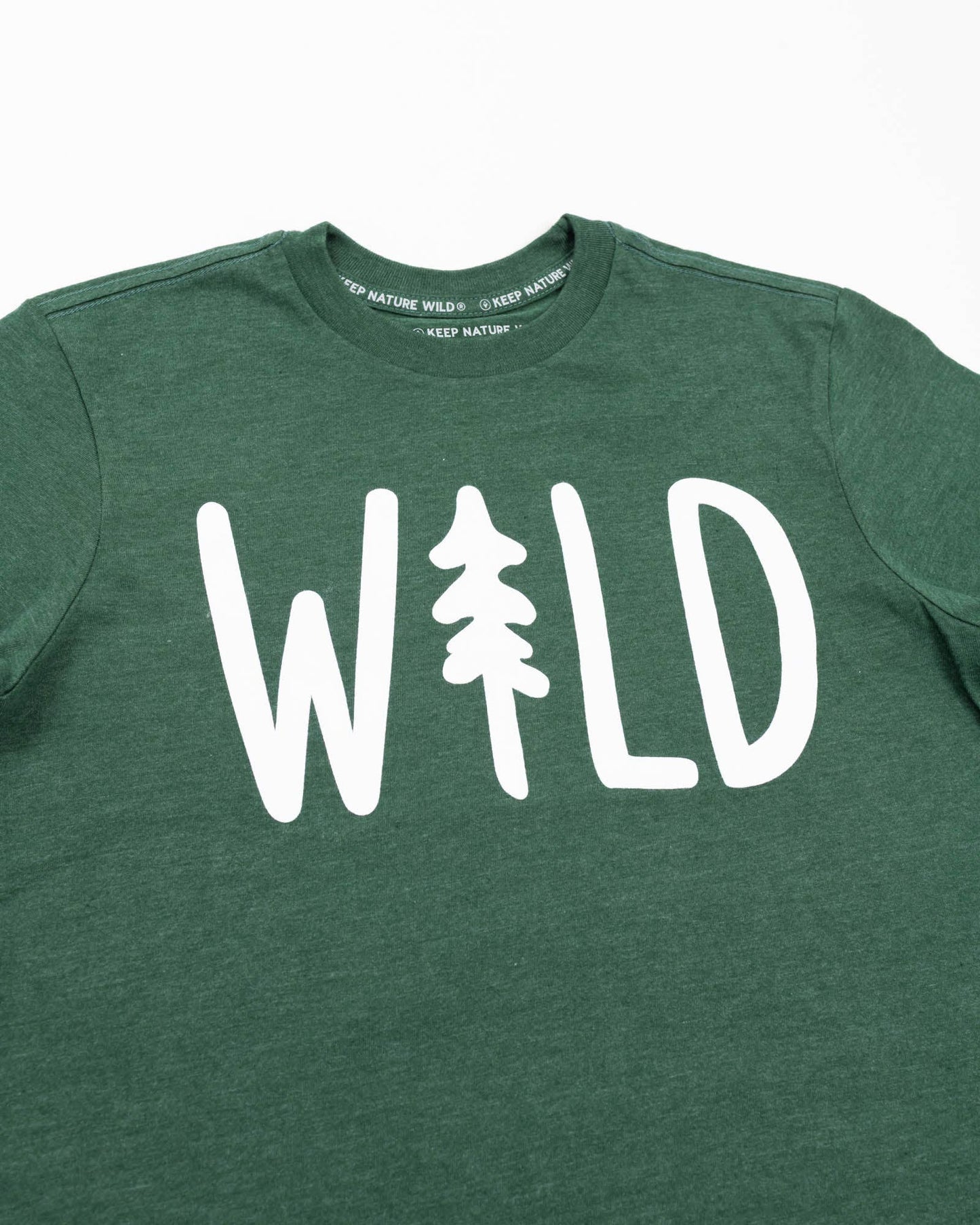 Wild Pine Youth Tee | Heather Forest