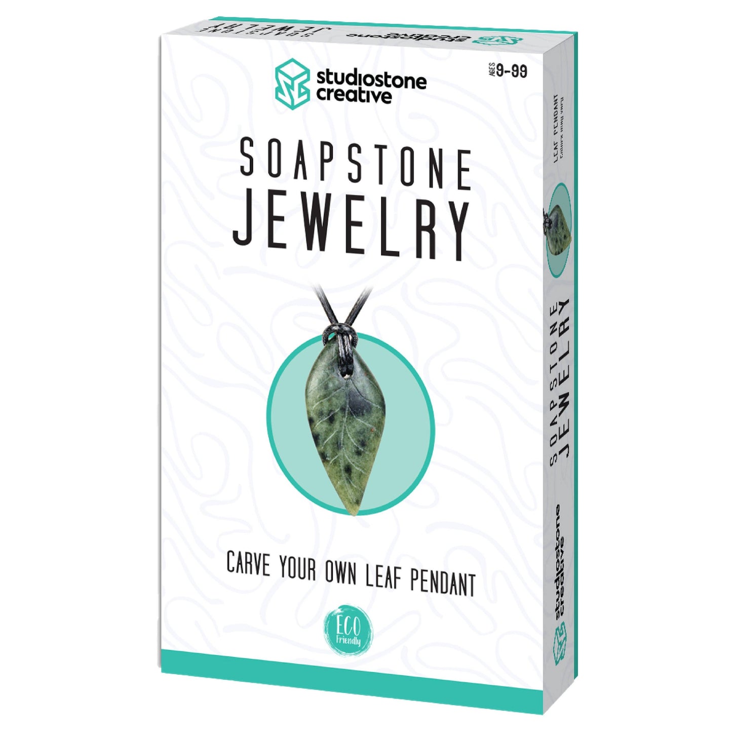 Leaf Soapstone Pendant Jewelry Kit Carving Kit