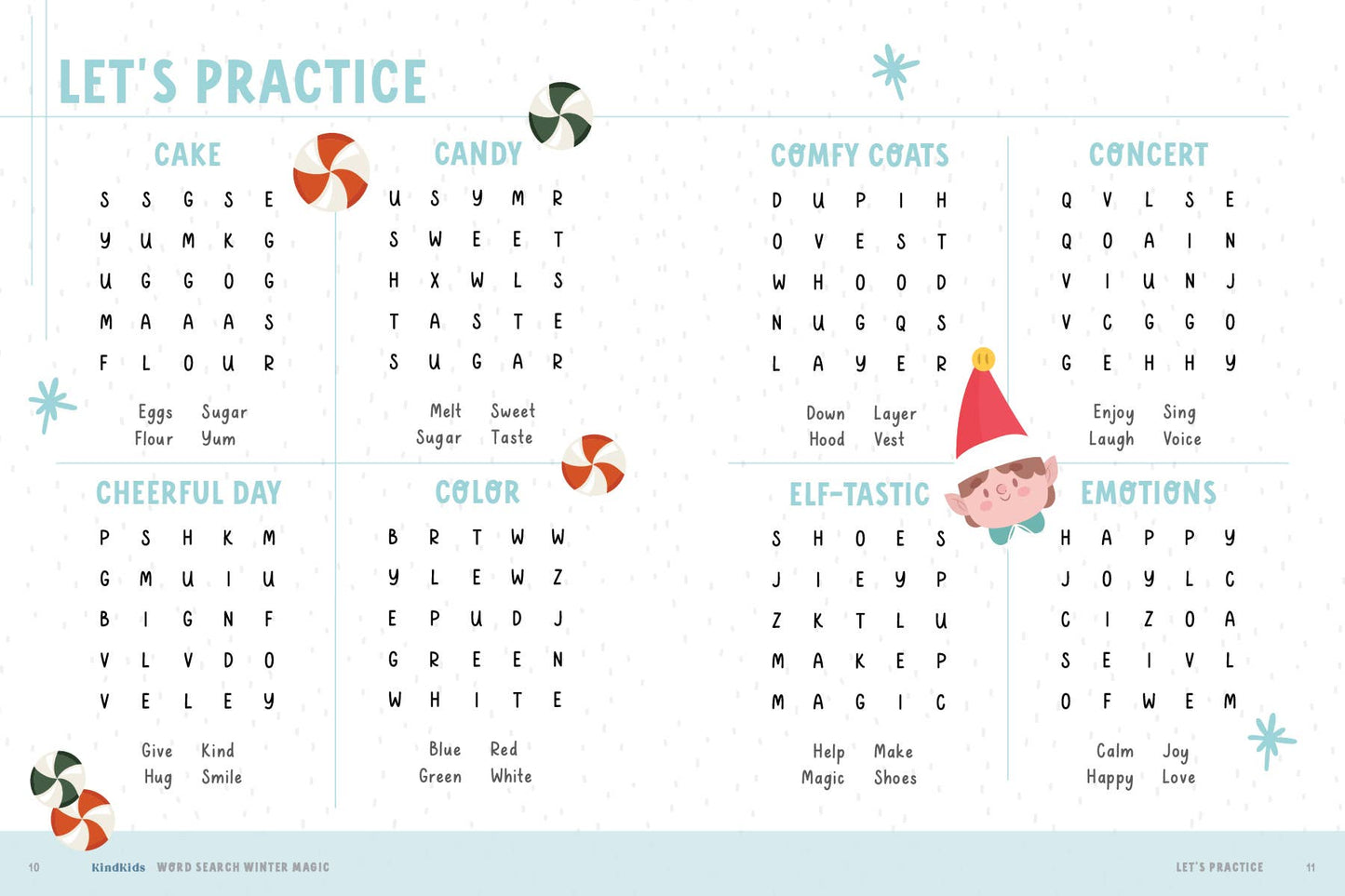 KindKids Word Search Winter Magic: Brain-Boosting Puzzles