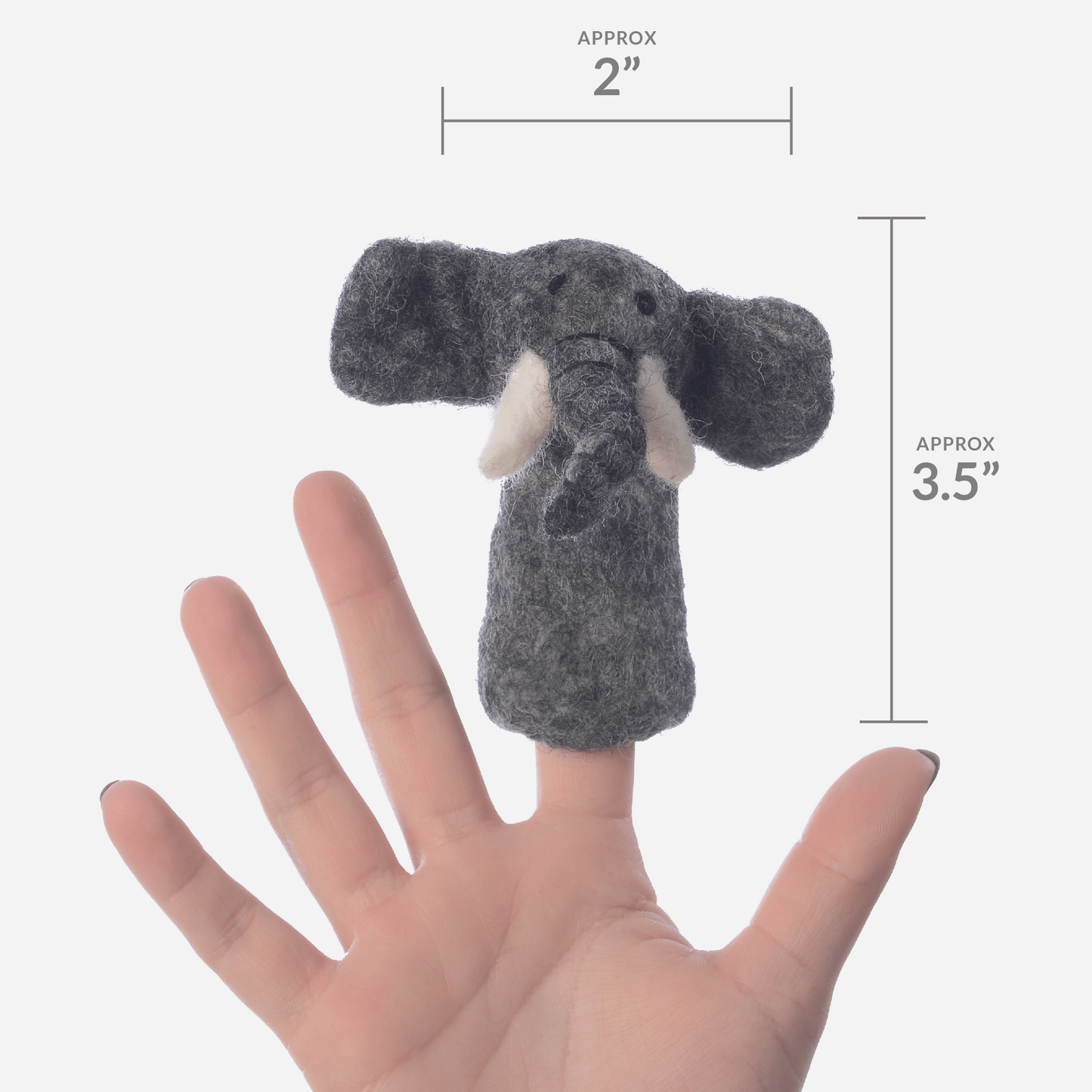 Safari Wild Animals Felt Finger Puppets - Sensory Play