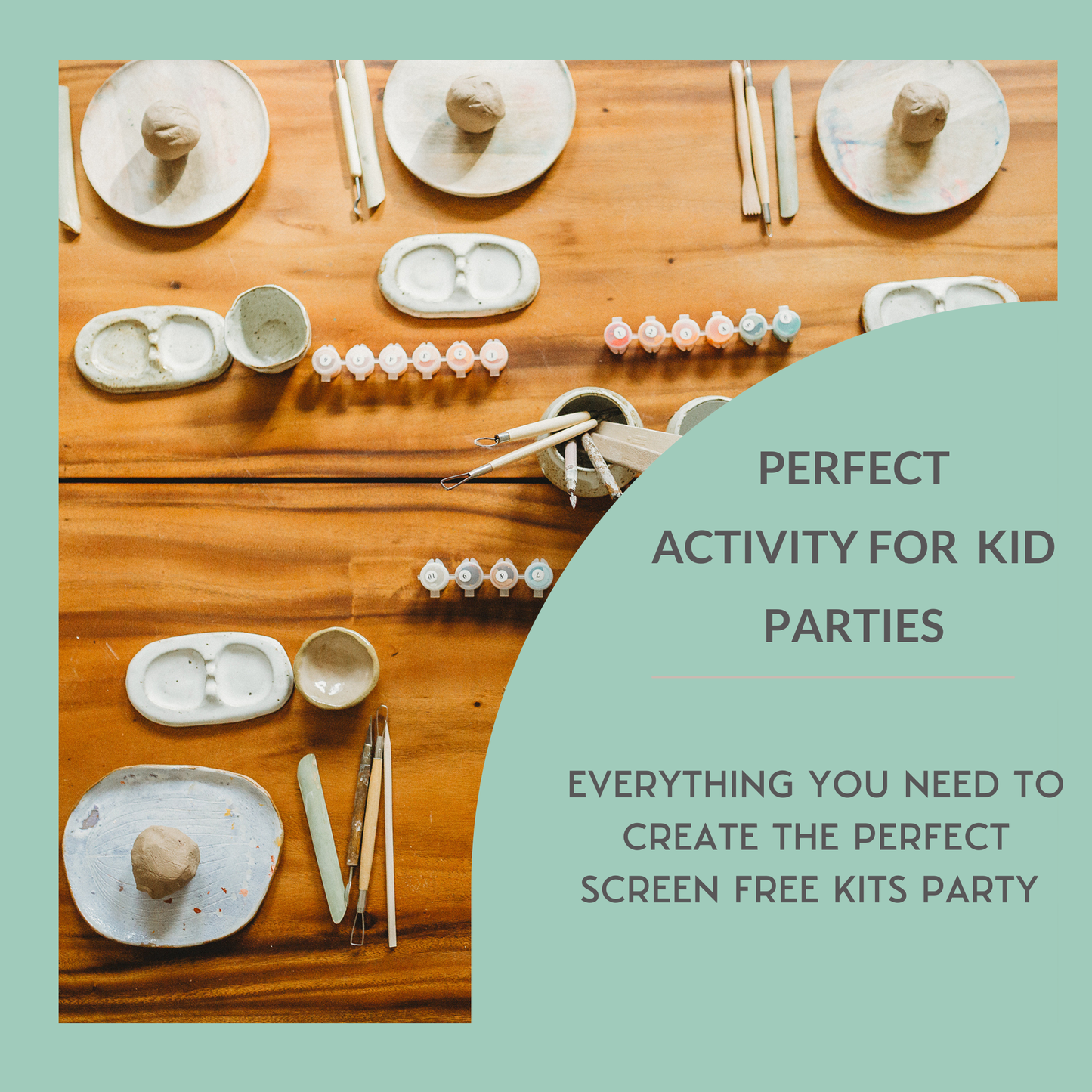 Kids Deluxe Clay Date Activity Kit- Clay Kit for Two