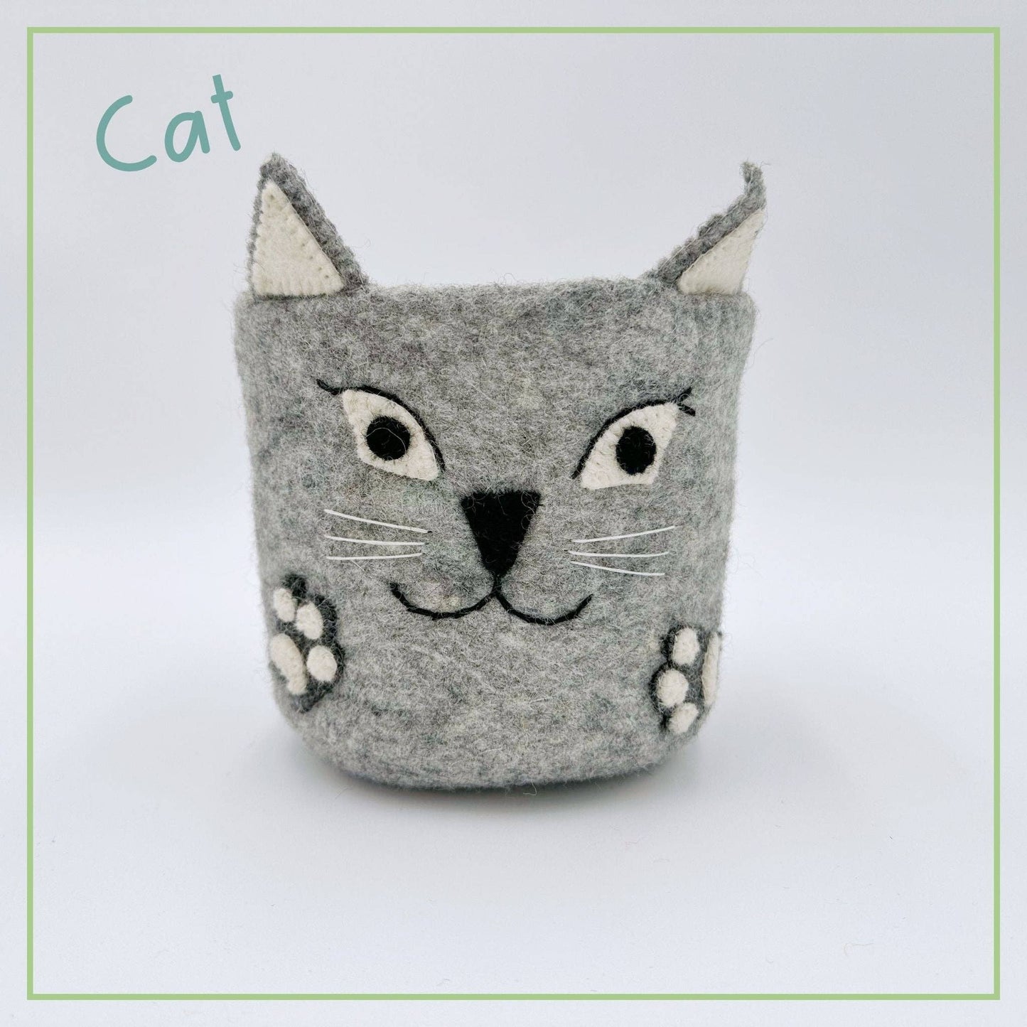Montessori Treasure Baskets, Cat Dog Fox Nursery Storage Set