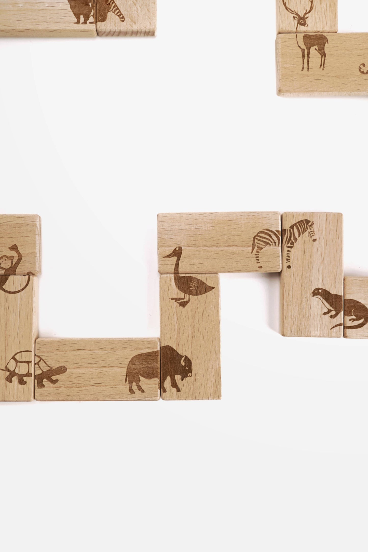 Wooden Animal Domino for Kids