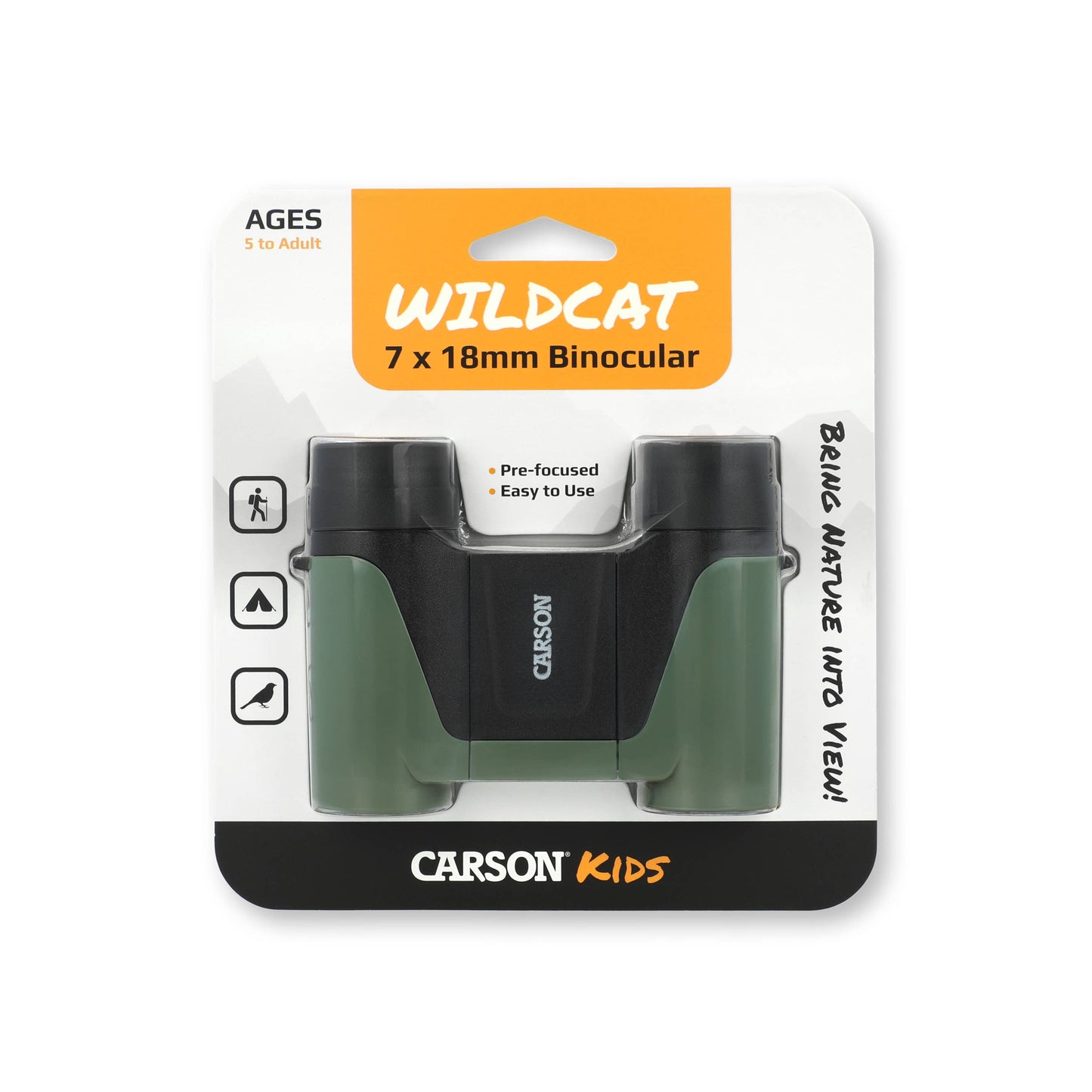 Wildcat™ 7x18mm Focus Free Binoculars for Kids, Great Optics
