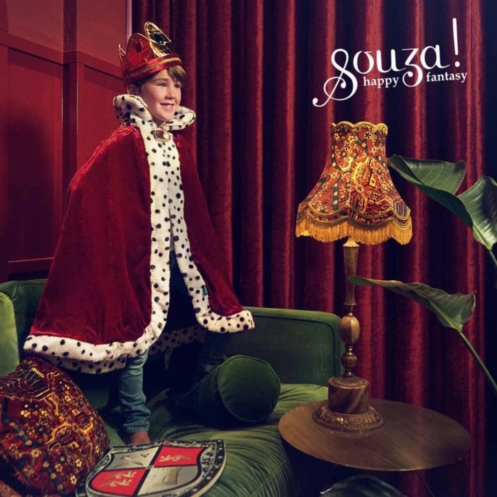 King Louis Costume Cloak for Kids - Carnival & Festive Use - sz 4-8 yrs