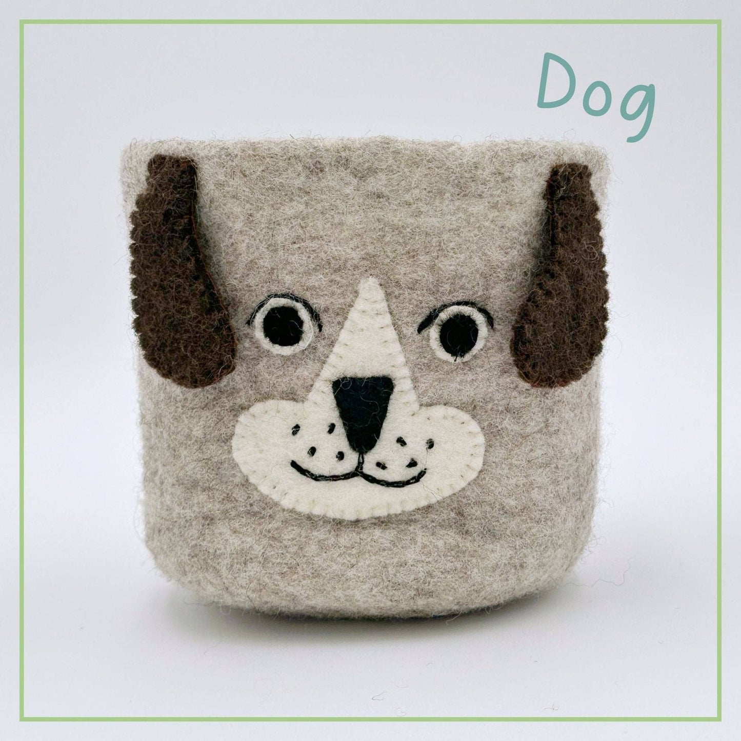 Montessori Treasure Baskets, Cat Dog Fox Nursery Storage Set