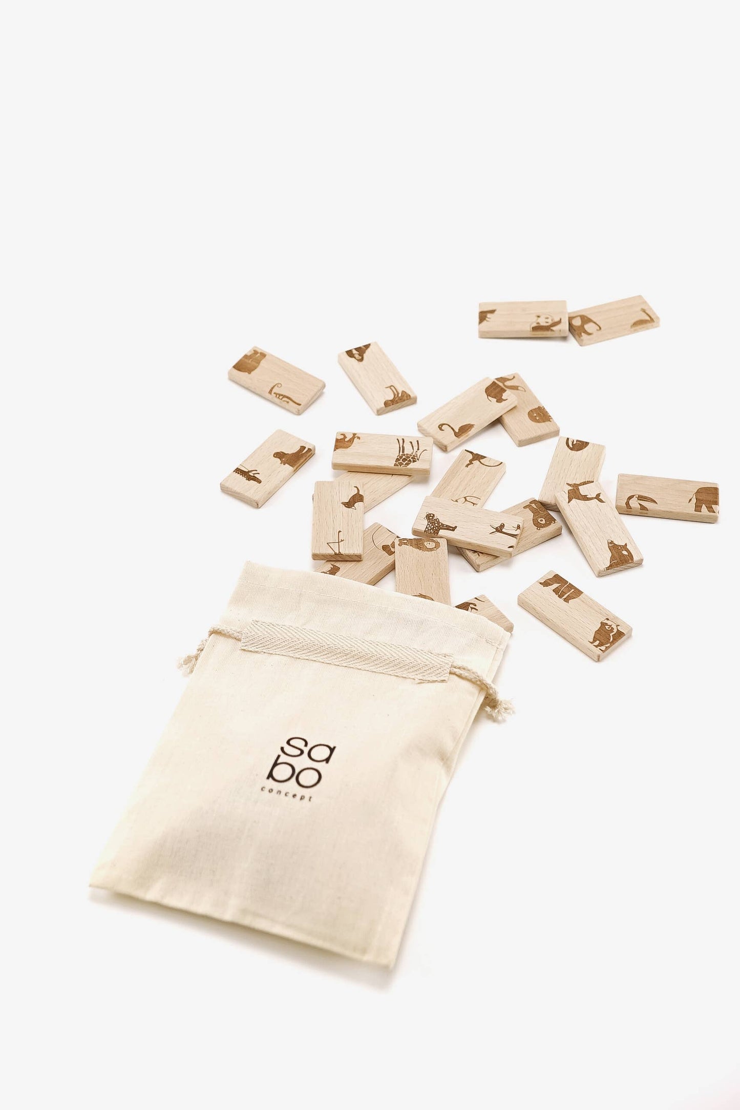 Wooden Animal Domino for Kids