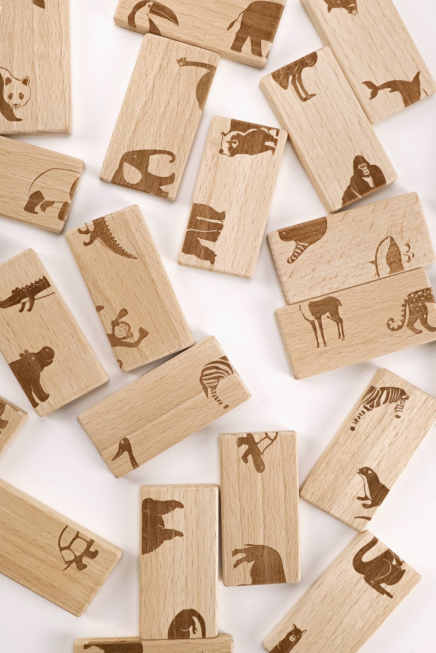 Wooden Animal Domino for Kids