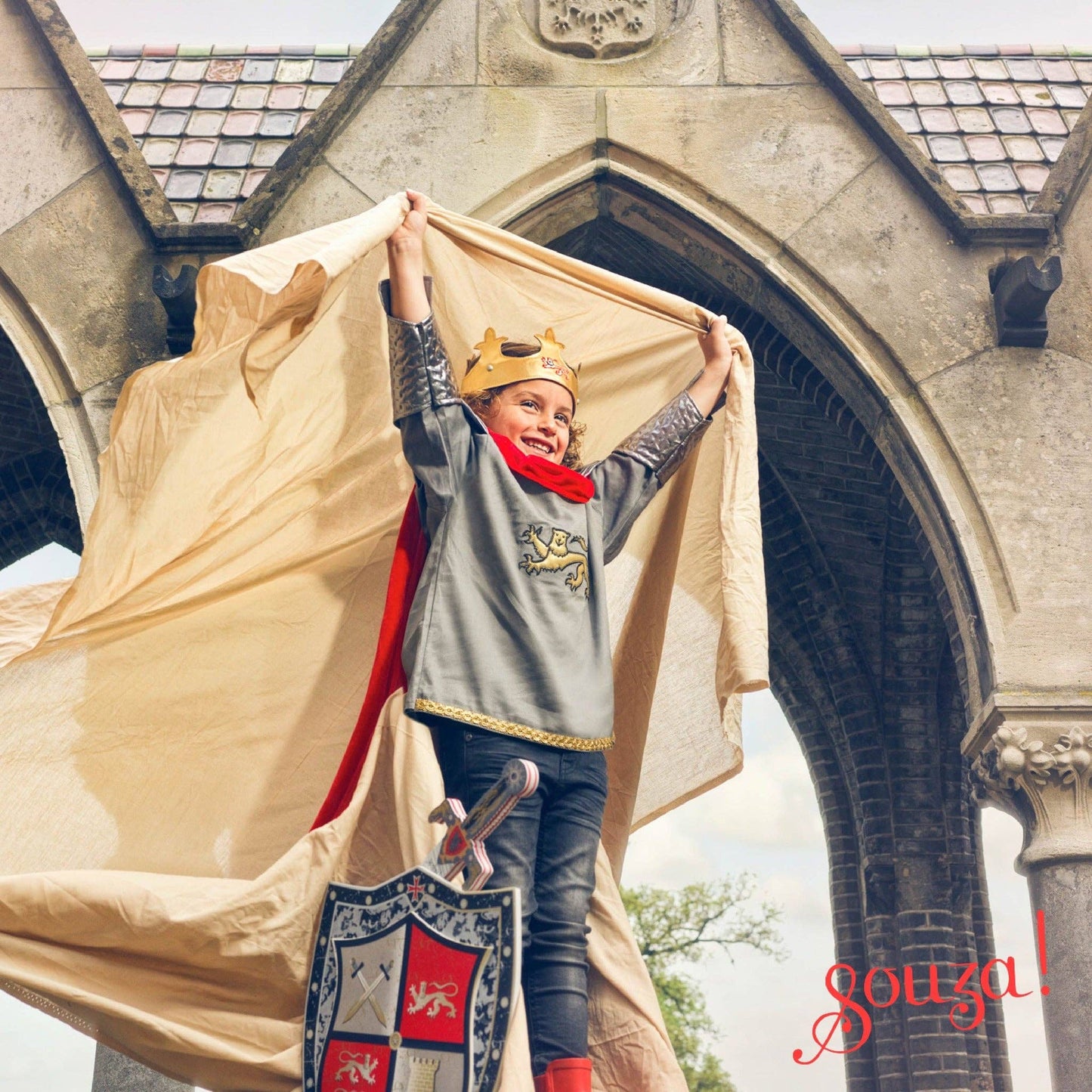 King  Arthur Crown - Costume Accessory for Kids - Carnival & Festive Use